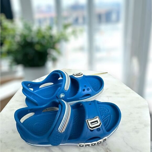 CROCS Toddler Kids Childrens Crocband Sandals Blue size 12C - Picture 5 of 16
